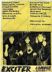 Exciter (CAN) : Live l'Amour 1983